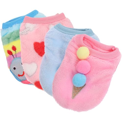 Luxshiny 4 Stück Teiliges Welpenkleidung für Winter Atmungsaktive Hundebekleidung mit Süßem Design für Kleine Hunde für Outdoor Aktivitäten Luxshiny 4 Stück Teiliges Welpenkleidung für Winter Atmungsaktive Hundebekleidung mit Süßem Design für Kleine Hunde für Outdoor Aktivitäten von Luxshiny