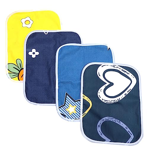 Luxshiny 4 Stück Wiederverwendbare Pack Meerschweinchen Käfigeinlagen wasserdichte Unterlage für Kleine Haustiere Waschbare Matten für Hamster Chinchilla und von Luxshiny