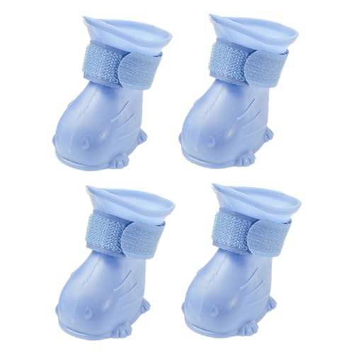 Luxshiny 4 Stück wasserdichte Hunderegenstiefel rutschfeste Pack Hundeschuhe für Kleine Hunde Atmungsaktive und Bequeme Regenstiefel mit Passform für Outdoor Aktivitäten Luxshiny 4 Stück wasserdichte Hunderegenstiefel rutschfeste Pack Hundeschuhe für Kleine Hunde Atmungsaktive und Bequeme Regenstiefel mit Passform für Outdoor Aktivitäten von Luxshiny