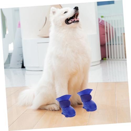 Luxshiny 4 Stück wasserdichte Hundestiefel aus Gummi rutschfeste Pfotenschuhe für Kleine und Mittlere Hunde Strapazierfähiger Regenschutz Komfortable Outdoor Hundeschuhe für Matschige Luxshiny 4 Stück wasserdichte Hundestiefel aus Gummi rutschfeste Pfotenschuhe für Kleine und Mittlere Hunde Strapazierfähiger Regenschutz Komfortable Outdoor Hundeschuhe für Matschige von Luxshiny