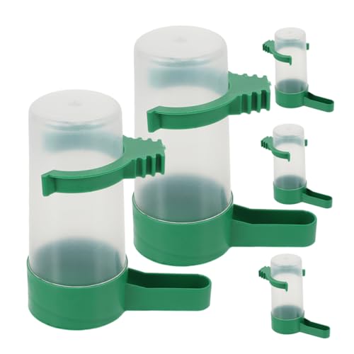 Luxshiny Automatischer Vogelwasserspender für Papageien 5 Stücke Reusable Kunststoff Vogeltränke für Käfige für Sittiche und Nymphensittiche Luxshiny Automatischer Vogelwasserspender für Papageien 5 Stücke Reusable Kunststoff Vogeltränke für Käfige für Sittiche und Nymphensittiche von Luxshiny