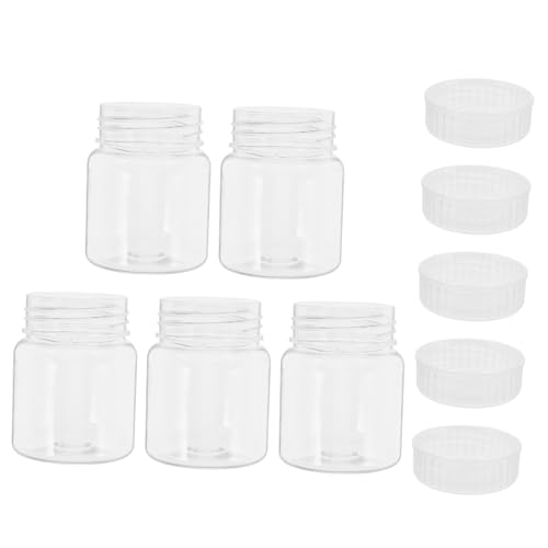 Luxshiny 5 Stück Tissue -Kulturflasche Probenflüssigkeitsbehälter Mini-Foundation-Flasche Leere Lotionstuben Reiseflüssigkeitsflasche breite Mundflaschen Plastik Transparent Luxshiny 5 Stück Tissue -Kulturflasche Probenflüssigkeitsbehälter Mini-Foundation-Flasche Leere Lotionstuben Reiseflüssigkeitsflasche breite Mundflaschen Plastik Transparent von Luxshiny