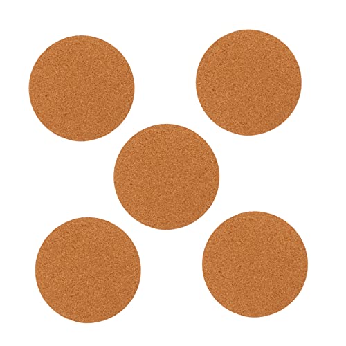 Luxshiny 5Stücke Kork Pflanzenuntersetzer Runde Korkplatten für Töpfe Wasserabweisend für Bonsai und Blumen Φ Langlebig und Leicht von Luxshiny