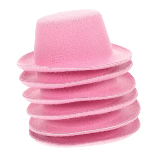 Luxshiny 6 Stück Mini Cowboyhüte aus Filz Kleine Haustier Hüte für Mittelgroße Hunde Party und Fotorequisiten Dekorative Western Kostüm Accessoires für Hunde und Katzen von Luxshiny