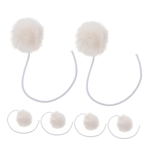 Luxshiny 6 Stück Teiliges Katzenspielzeug Ersatzbälle mit Glöckchen Langlebige Katzenbaum Zubehör Kleine Interaktive Katzenspielzeuge Sicher und Vielseitig Beige für Katzenkratzbaum von Luxshiny