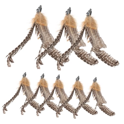 Luxshiny 8 Stück Teiliges Katzen Interaktive Ersatzköpfe für Katzenangel für Katzenbeschäftigung und Spielspaß Katzenzubehör Braun mit Perlenfedern Luxshiny 8 Stück Teiliges Katzen Interaktive Ersatzköpfe für Katzenangel für Katzenbeschäftigung und Spielspaß Katzenzubehör Braun mit Perlenfedern von Luxshiny