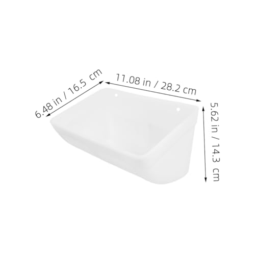 Luxshiny Automatischer Futtertrog aus Robustem PP für Geflügel Großer Futterbehälter Hygienisch und Langlebig Geeignet für Hühner Enten Gänse und Ziegen Fütterungszubehör für Stall und von Luxshiny