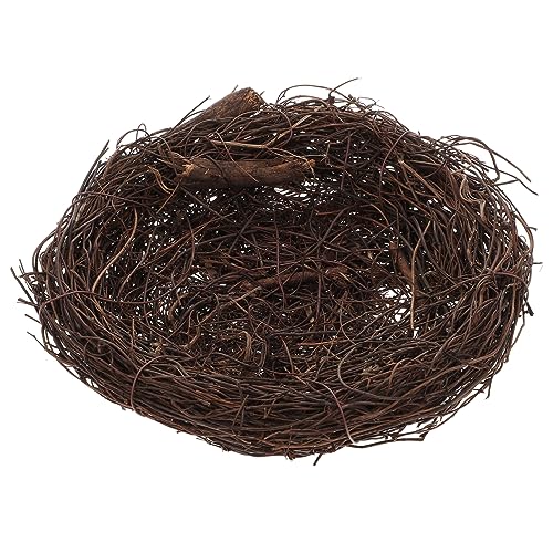 Luxshiny Bird Nest Ornament Dekoratives Rattan Vogelhaus für Garten Miniaturlandschaften Wohnaccessoire für Kreative Dekoideen und Stilvolle Luxshiny Bird Nest Ornament Dekoratives Rattan Vogelhaus für Garten Miniaturlandschaften Wohnaccessoire für Kreative Dekoideen und Stilvolle von Luxshiny