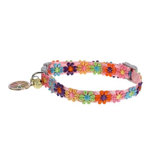 Luxshiny Bunter Einstellbarer Katzenkragen mit Blumenmuster und Glocke Dekorativer Haustierkragen für Katzen und Welpen für Hochzeiten und Partys Umfang Luxshiny Bunter Einstellbarer Katzenkragen mit Blumenmuster und Glocke Dekorativer Haustierkragen für Katzen und Welpen für Hochzeiten und Partys Umfang von Luxshiny