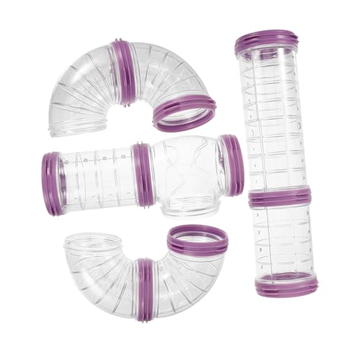 Luxshiny DIY Hamsterröhren Dickem Kunststoff Langlebiger Externer Käfigtunnel für Kleintiere Erweiterbar und Leicht zu Reinigen Hamsterkäfig zubehör für Zusätzlichen Spielspaß von Luxshiny