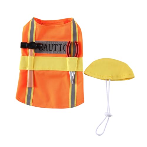 Luxshiny Delikates Hunde-kostüm Ingenieur-Design aus Atmungsaktivem Polyester Dekoratives Welpen-Outfit für Kleine und Mittelgroße Hunde Hautfreundlich und Komfortabel für Themenpartys und von Luxshiny