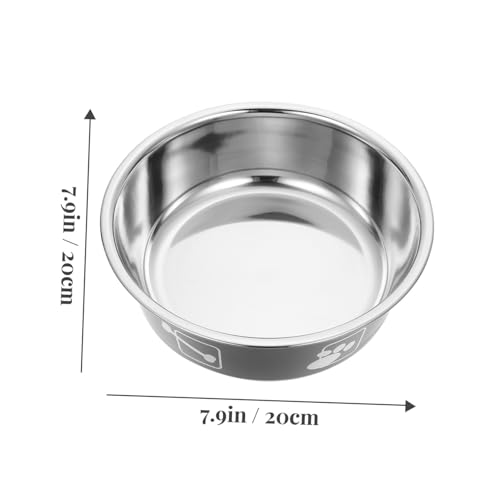 Luxshiny Edelstahl Hundenapf XL rutschfest Robust für Innenbereich Langlebiger Futternapf mit Glatter Oberfläche Leicht zu Reinigen Sicher für Haustiere von Luxshiny