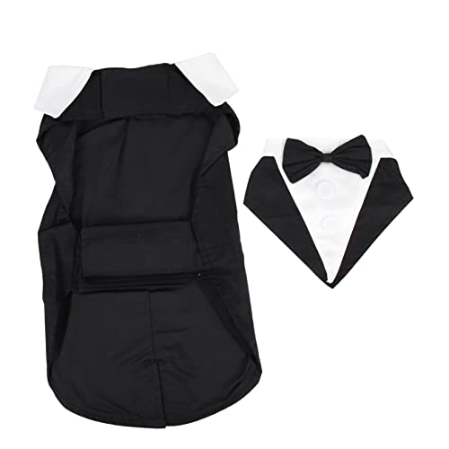 Luxshiny Eleganter Hundesmoking Haustier Anzug Komfortabler Welpen Tuxedo für Hochzeit Geburtstag Party Festliche Hundebekleidung von Luxshiny