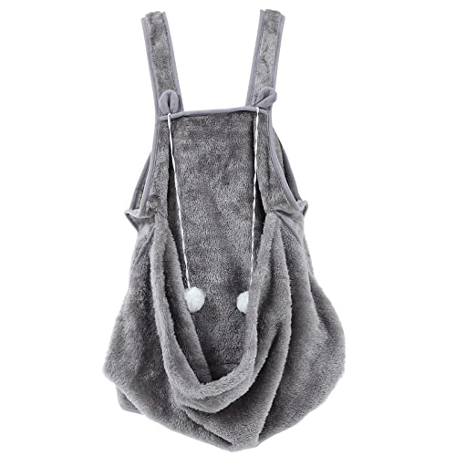 Luxshiny Fleece Katze Tragende Schürze Haustier Schlafsack mit Taschen für Katzen und Welpen Leicht Langlebig und Pflegeleicht und Transportieren Graue von Luxshiny