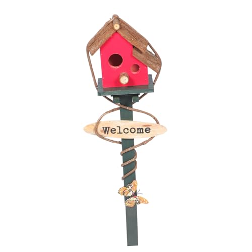 Luxshiny Garten Vogelhaus aus Langlebigem Material Dekorativer Vogel Nistkasten mit Erdspieß für Draußen Wetterfestes Vogelhäuschen Passend für Garten und Terrasse Zufällige Luxshiny Garten Vogelhaus aus Langlebigem Material Dekorativer Vogel Nistkasten mit Erdspieß für Draußen Wetterfestes Vogelhäuschen Passend für Garten und Terrasse Zufällige von Luxshiny