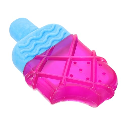 Luxshiny Gefrierbares Welpen Kauspielzeug EIS Am Stiel Form Langlebiges Beißspielzeug zur Zahnreinigung Stressreduzierendes Hundespielzeug für Kleine und Mittlere Hunde für Sommerabkühlung von Luxshiny