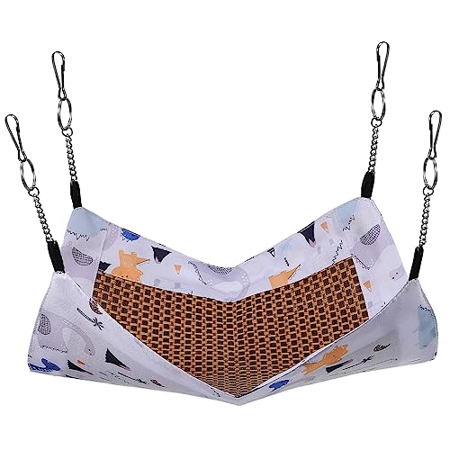 Luxshiny Hängematte für Kleine Haustiere Atmungsaktive Hamster Hängematte Abnehmbar Waschbar für Hamster Meerschweinchen und Chinchillas Perfektes für von Luxshiny