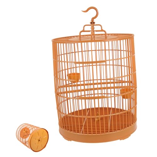 Luxshiny Hängender Kunststoff Vogelkäfig Rund Großer Papageien Käfig mit Geräumigem Elegantem Design für Wellensittiche Nymphensittiche und Kleine Vögel Robust und Langlebig von Luxshiny