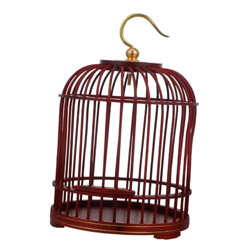 Luxshiny Hängender Vogelkäfig aus Holz und Langlebig und Sicher mit Tür Eleganter Rundkuppelförmiger Käfig für Kleine Vögel Stilvolles Haustierzubehör für Wellensittiche und Kanarienvögel Luxshiny Hängender Vogelkäfig aus Holz und Langlebig und Sicher mit Tür Eleganter Rundkuppelförmiger Käfig für Kleine Vögel Stilvolles Haustierzubehör für Wellensittiche und Kanarienvögel von Luxshiny