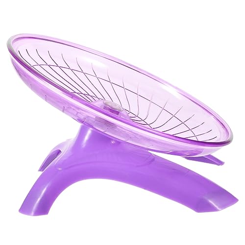 Luxshiny Hamster Laufrad Leise Hamsterrad für Meerschweinchen Chinchilla Igel Kleintiere Geräuscharm Fitnessrad Käfigzubehör Violett von Luxshiny