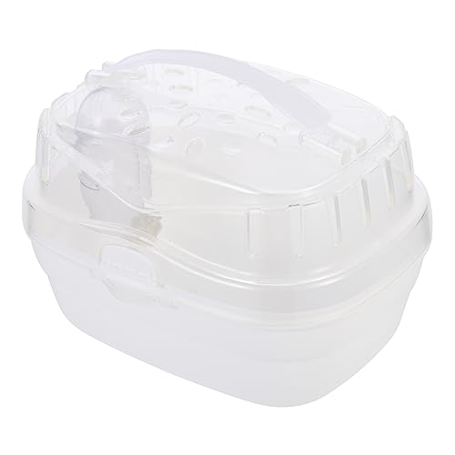 Luxshiny Hamster Tragetasche Atmungsaktive Transportbox für Zwerghamster und Tragbare Käfiglösung für Ausflüge und Reisen mit Haustieren Leicht und Kompakt von Luxshiny