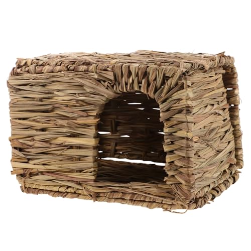 Luxshiny Handgewebtes Kaninchen Nest aus Naturstroh Faltbares Haustierbett für Kaninchen und Hamster Sicheres und Bequemes Versteck für Kleintiere Klein Luxshiny Handgewebtes Kaninchen Nest aus Naturstroh Faltbares Haustierbett für Kaninchen und Hamster Sicheres und Bequemes Versteck für Kleintiere Klein von Luxshiny