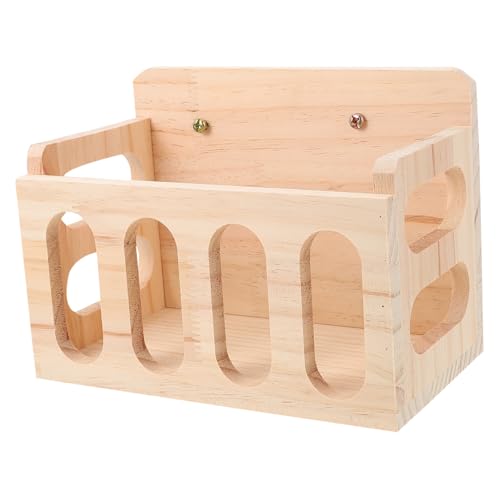 Luxshiny Haustier Heu Feeder aus Holz für Kaninchen Meerschweinchen Chinchilla Langlebiges Futtertool zur Minimierung von Heuwaste Installieren für Kleine Tiere Luxshiny Haustier Heu Feeder aus Holz für Kaninchen Meerschweinchen Chinchilla Langlebiges Futtertool zur Minimierung von Heuwaste Installieren für Kleine Tiere von Luxshiny