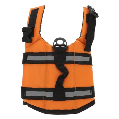 Luxshiny Haustier Rettungsweste für Kleine Hunde Wasserdichter Lebensretter XXS Orange mit Haltegriffen Ring für Leinenbefestigung und Reflektierenden Farben Luxshiny Haustier Rettungsweste für Kleine Hunde Wasserdichter Lebensretter XXS Orange mit Haltegriffen Ring für Leinenbefestigung und Reflektierenden Farben von Luxshiny