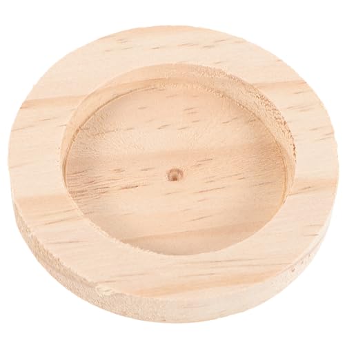Luxshiny Holz Futterschale für Hamster und Meerschweinchen rutschfeste Schüssel für Kleine Haustiere Leicht zu Reinigen für Chinchillas Ratten und Andere Nagetiere von Luxshiny