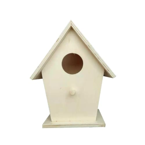 Luxshiny Holz Vogelhaus Nistkasten DIY für im Freien Holzfarben Hängende Dekoration Geeignet für Garten und Fensterbeobachtungen für Vogelbeobachtung Luxshiny Holz Vogelhaus Nistkasten DIY für im Freien Holzfarben Hängende Dekoration Geeignet für Garten und Fensterbeobachtungen für Vogelbeobachtung von Luxshiny