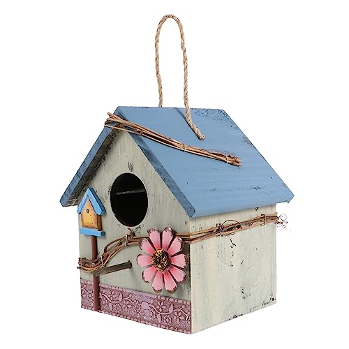 Luxshiny Holz Vogelhaus für Papageien Hängendes Vogelfutterhaus Deko für Garten und Balkon als für Vogel für Lebendige Luxshiny Holz Vogelhaus für Papageien Hängendes Vogelfutterhaus Deko für Garten und Balkon als für Vogel für Lebendige von Luxshiny
