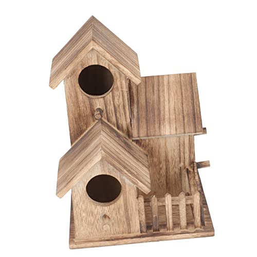 Luxshiny Holz Vogelhaus für Wellensittiche Vintage Nistkasten für Papageien Brutnest mit Mehrraumdesign für Vogelfamilien Perfektes Zuhause für Hummingbirds und Andere Haustiere Luxshiny Holz Vogelhaus für Wellensittiche Vintage Nistkasten für Papageien Brutnest mit Mehrraumdesign für Vogelfamilien Perfektes Zuhause für Hummingbirds und Andere Haustiere von Luxshiny