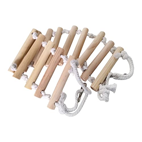 Luxshiny Holzleiter für Reptilien und Kleintiere Stabile Baumwollseil Kletterbrücke Vielseitiges für Geckos Chamäleons Vögel Wie Wellensittiche und Nymphensittiche Einfache Montage Luxshiny Holzleiter für Reptilien und Kleintiere Stabile Baumwollseil Kletterbrücke Vielseitiges für Geckos Chamäleons Vögel Wie Wellensittiche und Nymphensittiche Einfache Montage von Luxshiny