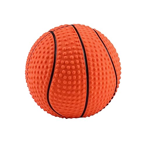 Luxshiny Hund Kauspielzeug Basketballform aus Interaktives Quietschspielzeug für Haustiere Fördert Gesunde Kaugewohnheiten und Angstzustände Luxshiny Hund Kauspielzeug Basketballform aus Interaktives Quietschspielzeug für Haustiere Fördert Gesunde Kaugewohnheiten und Angstzustände von Luxshiny