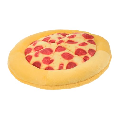 Luxshiny Hund Kauspielzeug aus mit Quietschfunktion Interaktives Zahnreinigungs und Trainingsspielzeug für Mittelgroße Hunde Langlebig und Unterhaltsam Pizzastück Design von Luxshiny