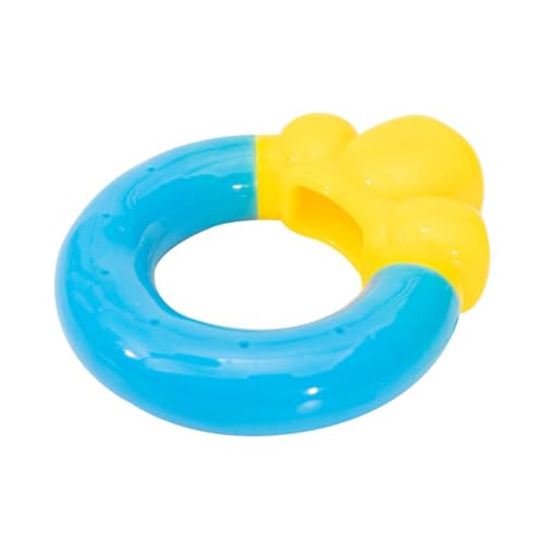 Luxshiny Hundekühlspielzeug aus Gefrierbarem Material Sicheres Kauspielzeug für Welpen Interaktives und Niedliches zur Zahnpflege Blau Donut Design von Luxshiny