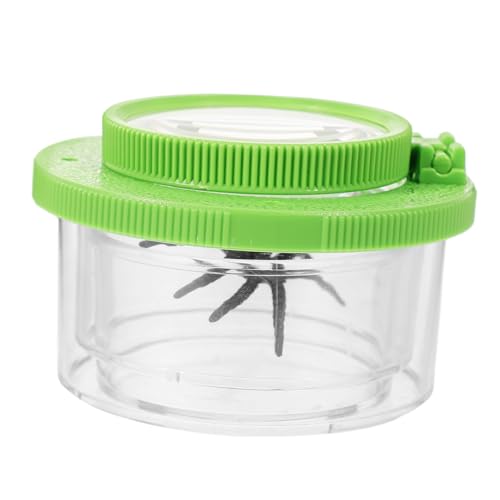 Luxshiny Insekten Beobachtungsbox mit Lupe Tragbarer Kunststoff Insektenglas für Outdoor Abenteuer Robust und Sicher für Naturerkundung und Lernspaß im Garten von Luxshiny