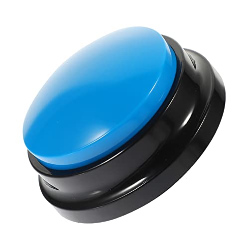 Luxshiny Interaktiver Haustier Kommunikationsbutton für Hunde Lustige Aufnahmefunktion Langlebiges Design für Training und Spiel Blau Haustierbedarf für Bessere Beziehung zu Ihrem Hund von Luxshiny