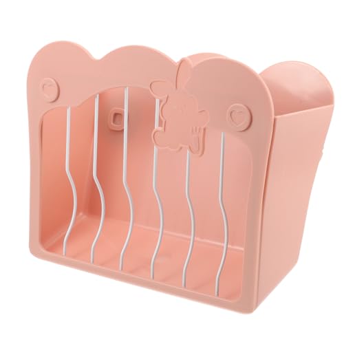 Luxshiny Käfigfütterer für Kaninchen und Meerschweinchen Großer Heuhalter mit Verschwendungsdesign und Installieren Geeignet für Kleintierkäfige Pfirsichrot mit Geschenkbox von Luxshiny