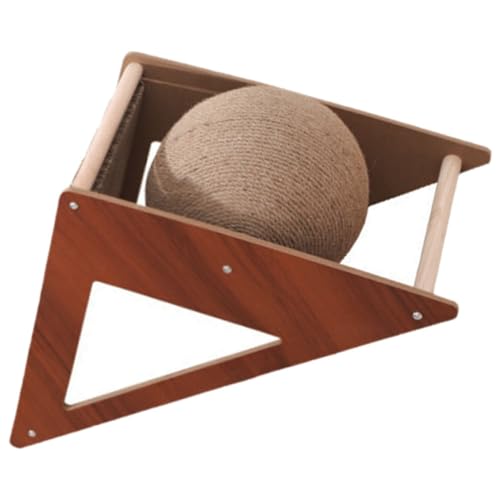 Luxshiny Katzenkratzbrett aus Wellpappe Dreieckig mit Kratzball und Dekorativ für Kätzchen und Katzen Schützt Möbel Leicht zu Platzieren Luxshiny Katzenkratzbrett aus Wellpappe Dreieckig mit Kratzball und Dekorativ für Kätzchen und Katzen Schützt Möbel Leicht zu Platzieren von Luxshiny
