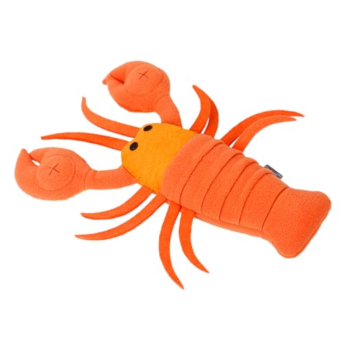 Luxshiny Kauspielzeug für Hunde Cartoon Lobster Bissfestes Futterspielzeug Schnüffel und Trainingsfähigkeiten für Welpen und Kleine Haustiere Leicht zu Reinigen und Farbenfroh von Luxshiny