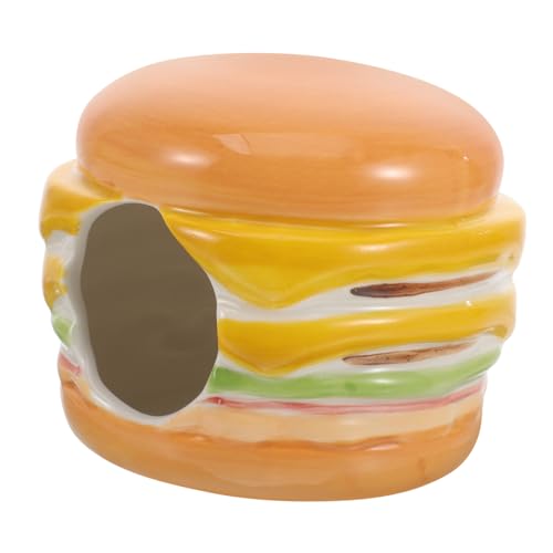 Luxshiny Keramik Hamster Nest Sommer Kühlung Kleintierhaus Burger Form Kleiner Hamster Unterschlupf Robust Atmungsaktiv Privater Schlafplatz Für Käfig Zubehör Luxshiny Keramik Hamster Nest Sommer Kühlung Kleintierhaus Burger Form Kleiner Hamster Unterschlupf Robust Atmungsaktiv Privater Schlafplatz Für Käfig Zubehör von Luxshiny