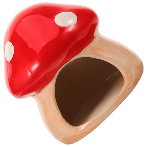 Luxshiny Keramisches Hamsterversteck für Kleintiere Kühlendes Schlafnest für Zwerghamster Leichtes und Stabiles Versteck und Käfigdekoration von Luxshiny