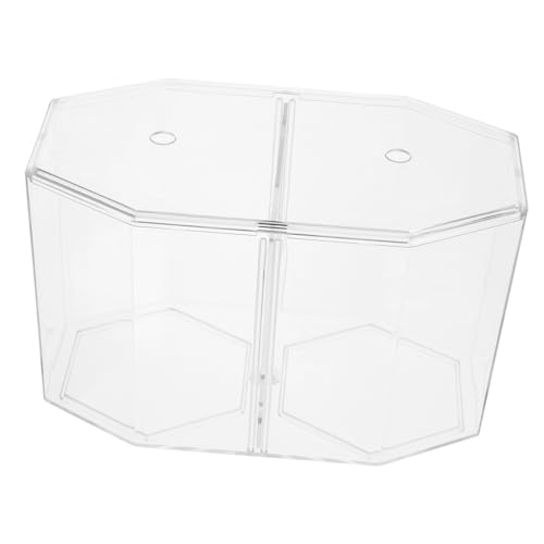 Luxshiny Klarer Zuchtkasten für Fische und Garnelen Transparentes Aufzuchtbecken mit Zwei Fächern Isolationsbox für Aquarien Abnehmbarer Trenner für Optimale Nutzung für Beobachtung und von Luxshiny