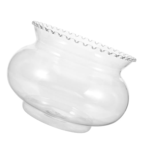 Luxshiny Kleiner Runder Fischtank Kunststoff Unzerbrechlich Für Goldfische Und Pflanzen Für Dekoration Im Büro Und Zuhause von Luxshiny