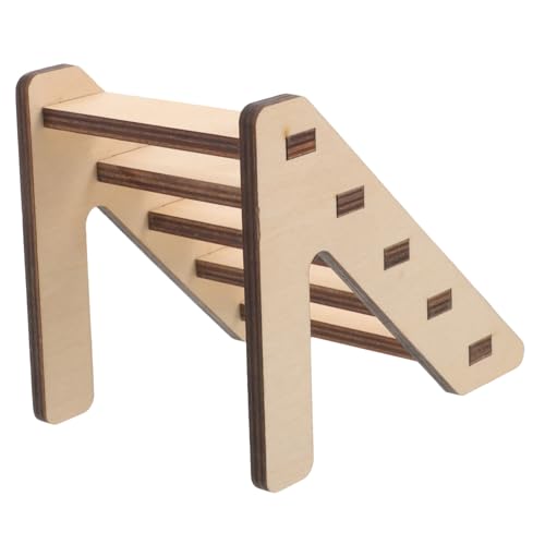 Luxshiny Kleine Haustier Holzleiter für Hamster und Kleintiere Kletterspielzeug für Chinchillas Rennmäuse Papageien Sicheres und Langlebiges Tierzubehör für Käfige von Luxshiny