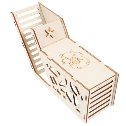 Luxshiny Kleines Hamster mit Kletterversteck für Zwerghamster und Kleine Rennmäuse Gemütliches Tierversteck für Stundenlangen Spielspaß und von Luxshiny