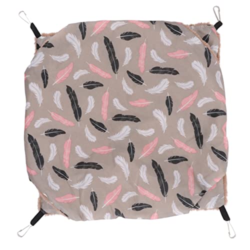 Luxshiny Warme Plüsch Haustierhängematte für Hamster und Kleintiere Verdickte Doppel Lagen Hängematte Winter Bett für Kleine Haustiere für Käfige und Schaukeln von Luxshiny