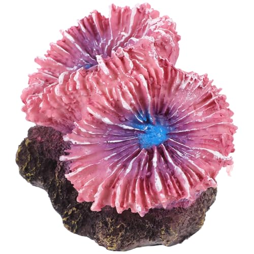 Luxshiny Künstliche Aquarium Deko Realistische Harz Korallenriff Ornament Fischtank Dekoration Farbige Fischdekoration für Süß Salzwasser Geeignet von Luxshiny