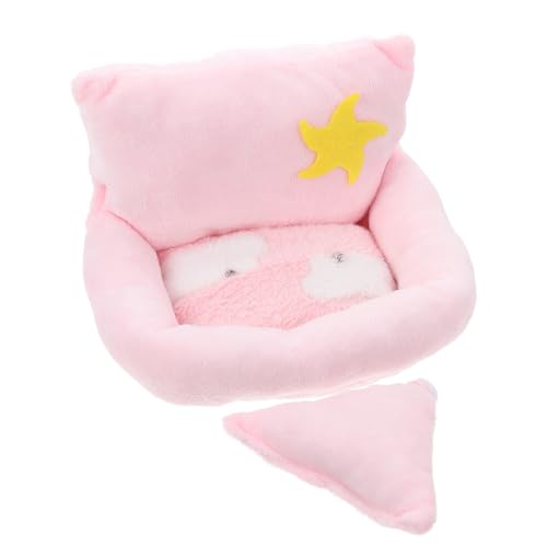 Luxshiny Kuscheliges Plüsch haustiernest für Meerschweinchen und Zuckergleiter Warmes Schlafhaus für Kleine Nager Wie Hamster und Igel Gemütliches Haustierbett für Drinnen und Kalte von Luxshiny